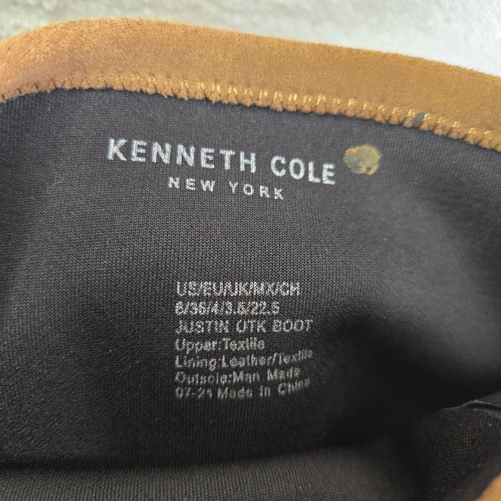 New Kenneth Cole Justin OTK Boots Brown Over The Knee Heeled Boots Size 6 Career - Picture 2 of 10